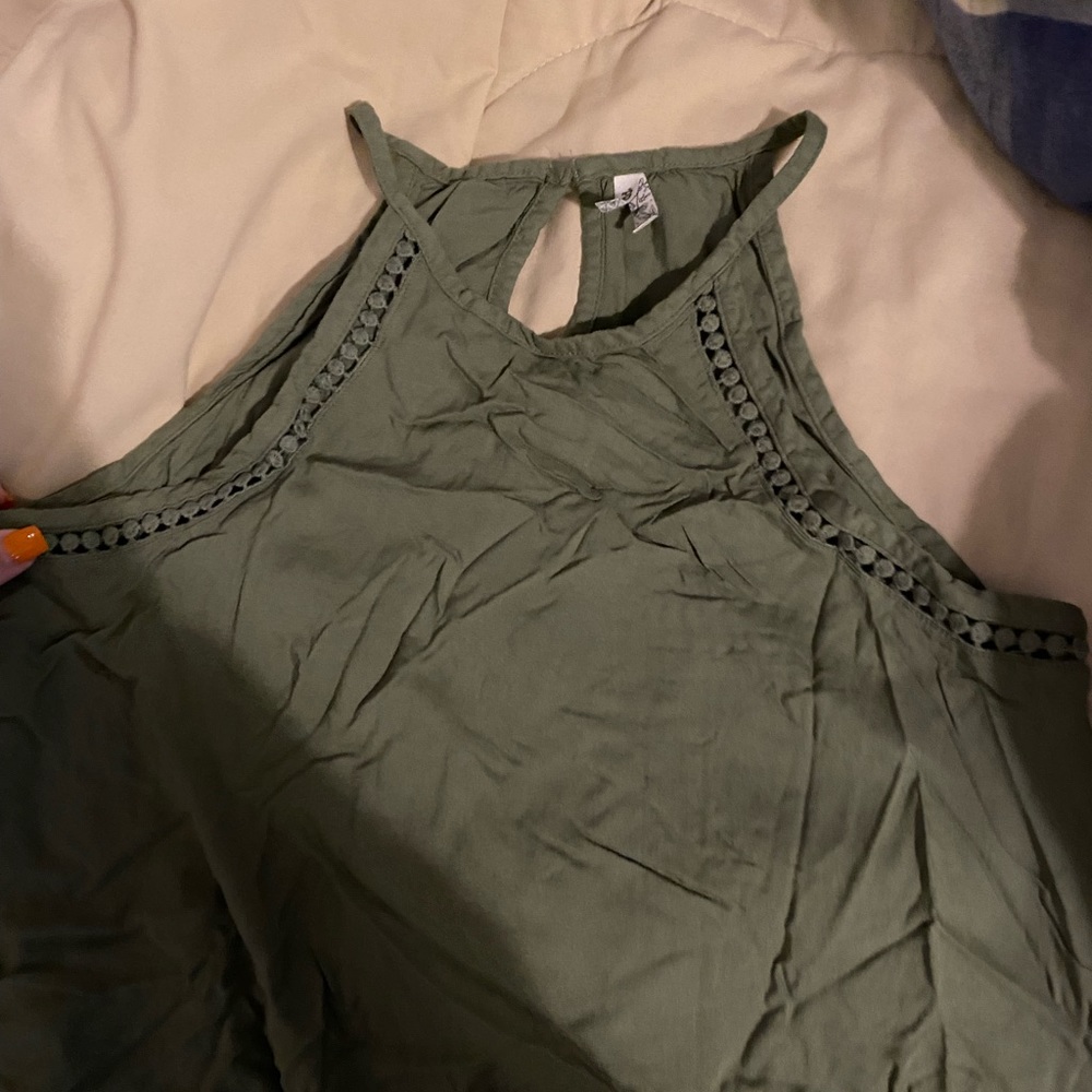 Mudd juniors olive green dress